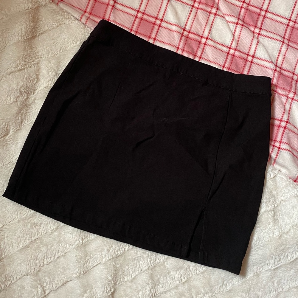 Black Garage Mini Skirt